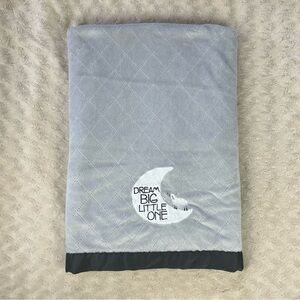 Carter's Dream Big Little One Moon Lamb Sheep Baby Blanket Gray Sherpa Lovey